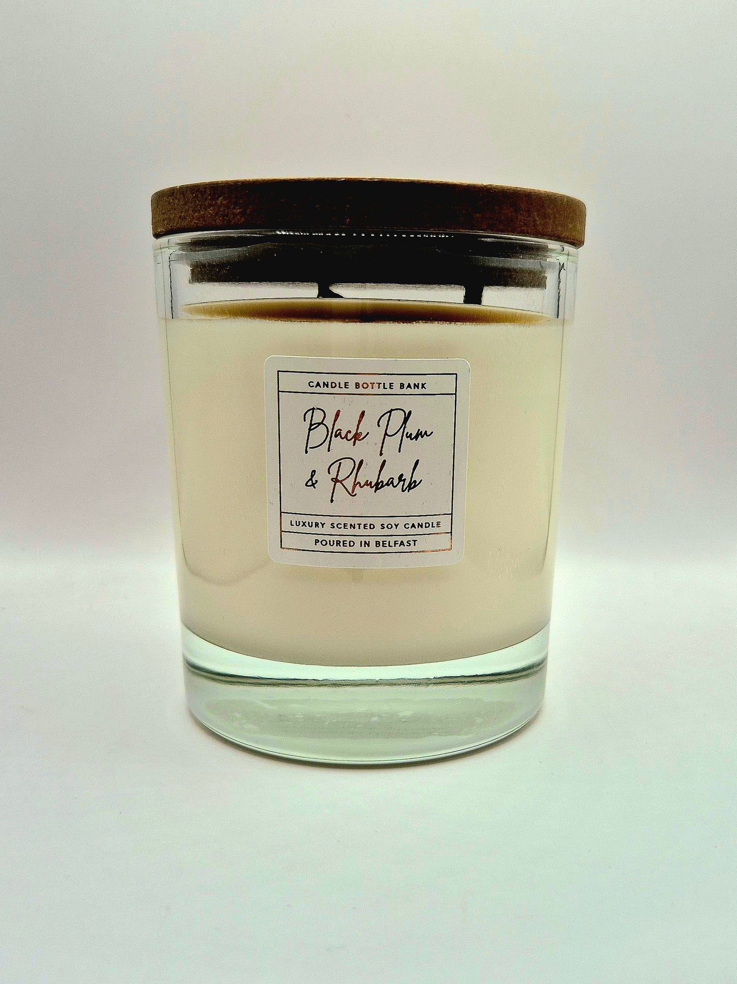 Black Plum & Rhubarb Soy Wax Candle (30cl)